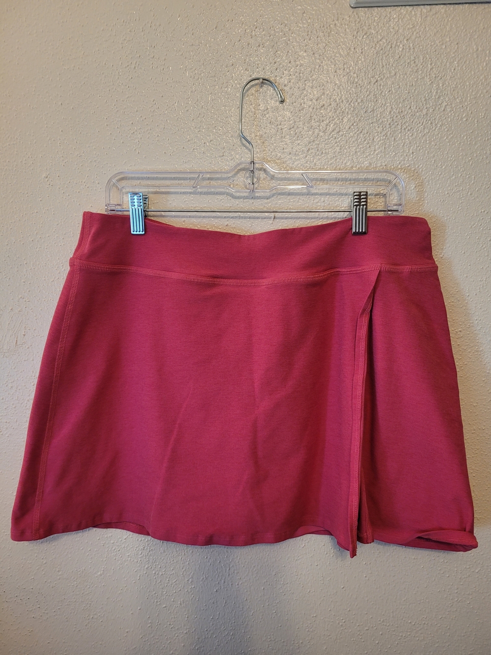 Beyond Yoga Crossover Pink Athletic Skort Slit XL